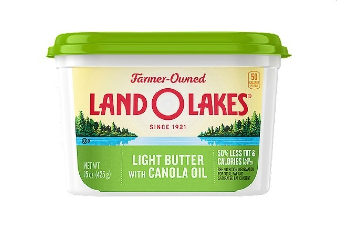 Land O Lakes Light Butter Spread With Canola Oil 2 Pack 15oz Tub Easy Spread