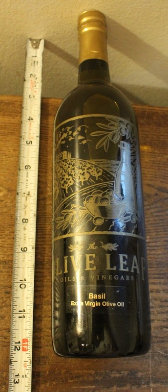 750 ML 32 OZ Bottle of Olive Leaf Oil & Vinegars Basil Extra Virgin Olive Oil gallery