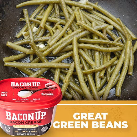 Bacon Up Bacon Grease 14 oz Tub, Fry, Cook, Bake, Griddle & Cast Iron Seasoning, gallery