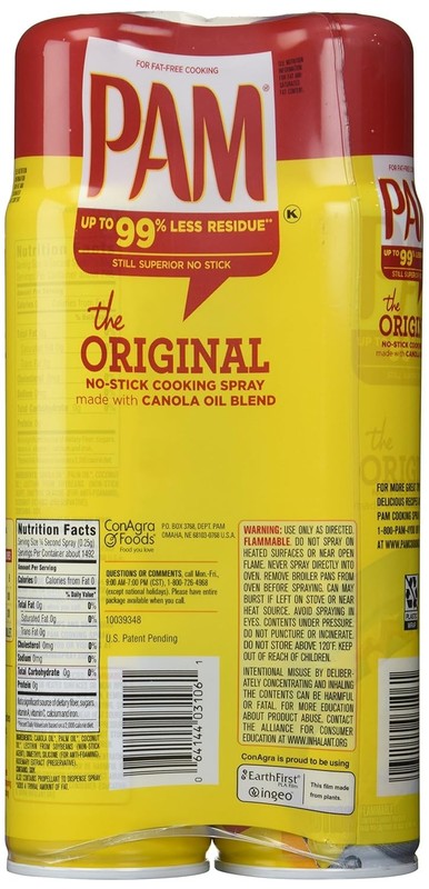 PAM No-Stick Cooking Spray Cans, 16 Ounce, 2 Pack gallery