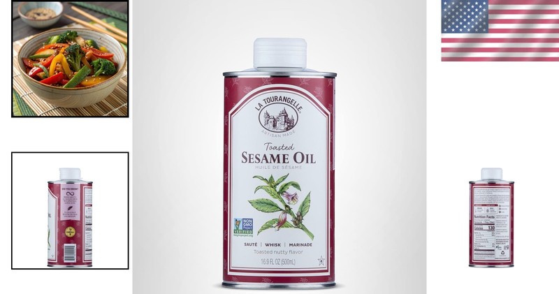 Toasted Sesame Oil 16.9 Fl Oz Cooking Oil for Stir-Fry Noodles Vegetables gallery
