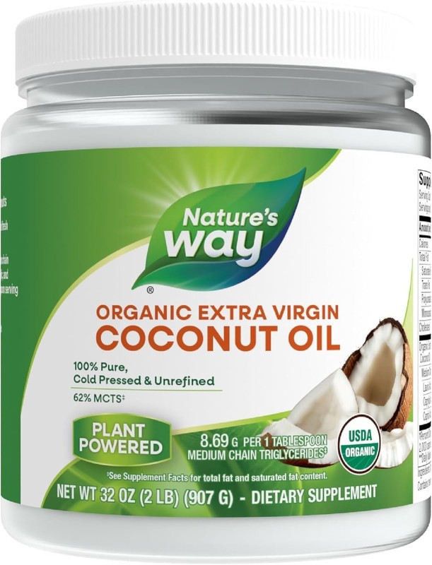 32 Oz Organic Extra Virgin Coconut Oil, Gluten-Free & Pure for Wellness Cooking gallery