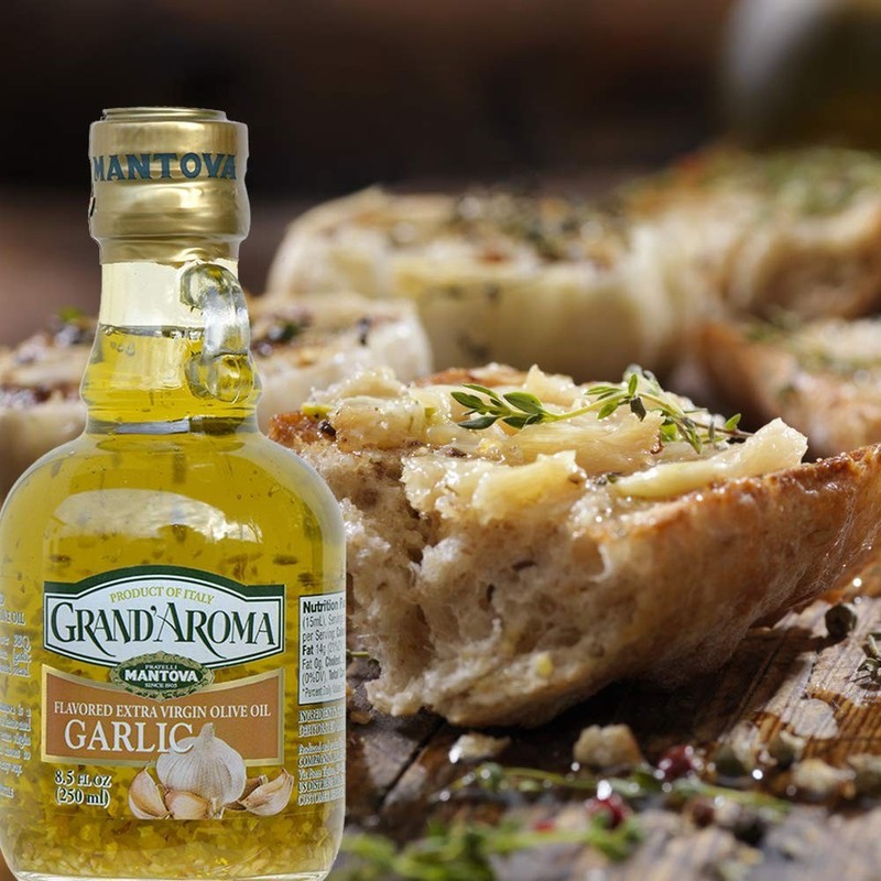 8.5 Fl Oz Pair of Garlic Infused Extra Virgin Olive Oil - 100% Natural Quality gallery