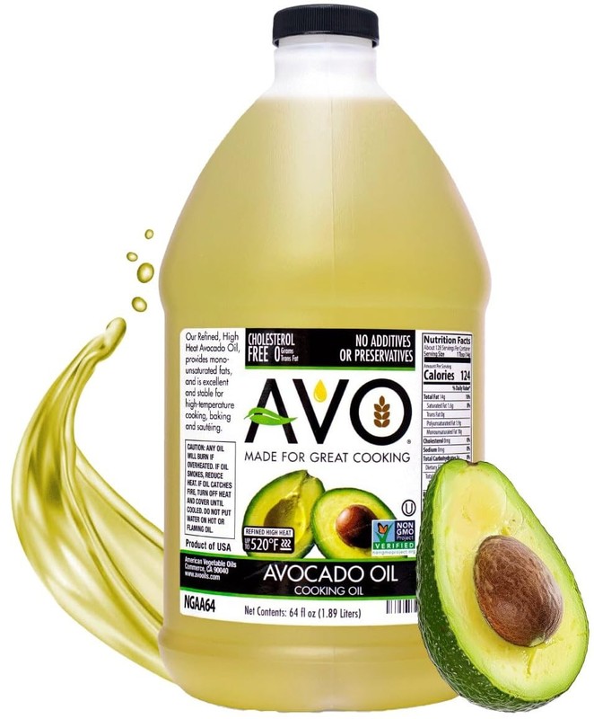 64 Fl-oz, AVO NON GMO 100% Avocado Oil, NO Preservatives Added G GS
