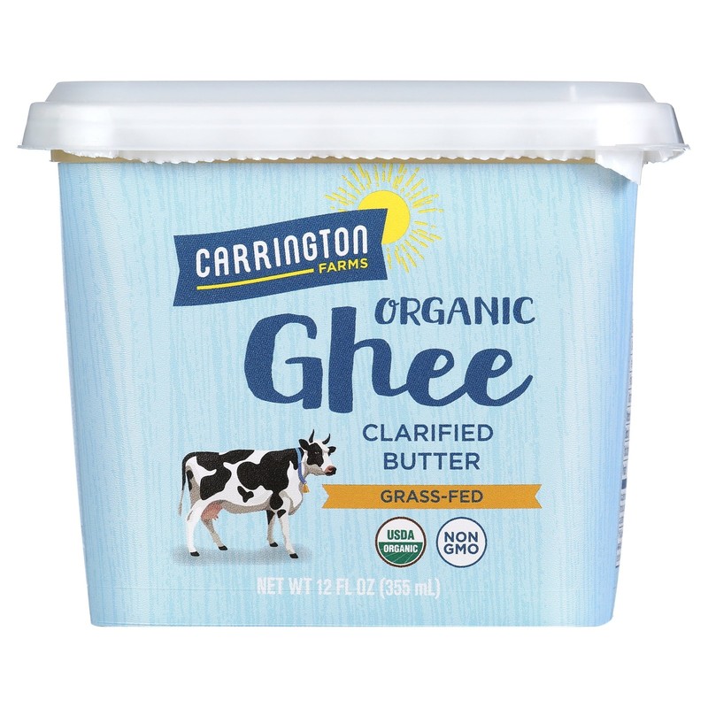 Carrington Farms 12 oz Organic Ghee Clarified Butter Grass Fed Gluten Free