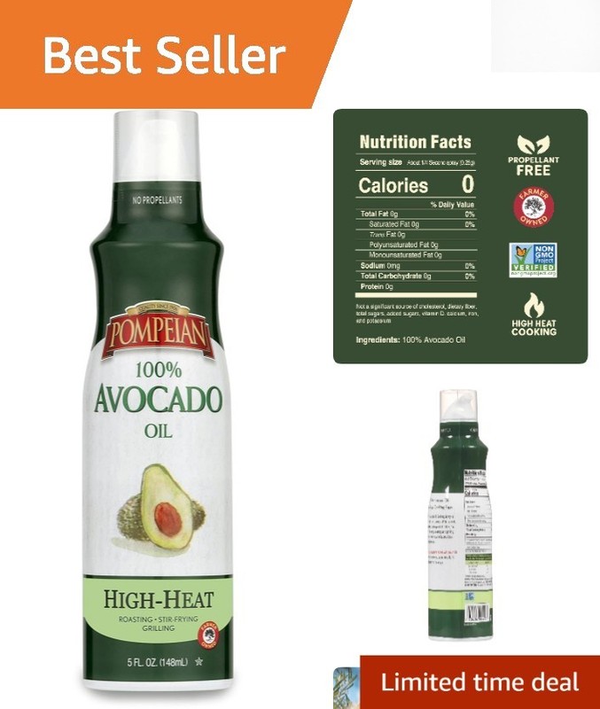 5 Fl Oz Avocado Oil Spray – Gluten Free, Kosher, Perfect for High-Heat Cooking