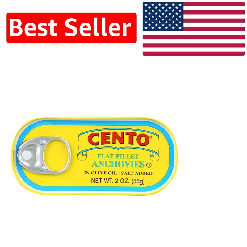 Delicious Anchovy Fillets in Olive Oil – 3 Pack of 2 oz Tins for Simple Meals