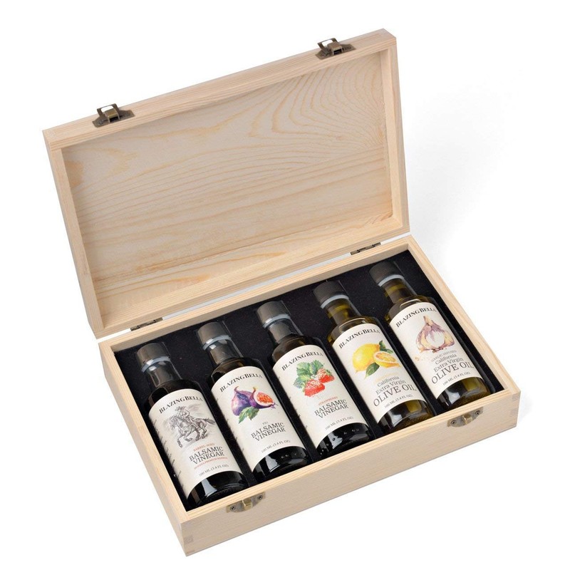 Blazing Bella Olive Oil & Balsamic Vinegar Chef’s Set Sampler Gift Box