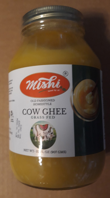 Mishi Cow Ghee – 32 fl oz. , Grass Fed. F
