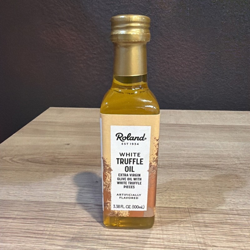 Roland White Truffle Extra Virgin Olive Oil With Truffle Pieces 3.38 Oz