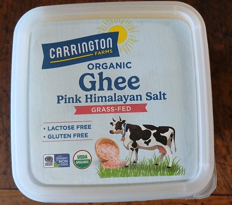 Organic Ghee with Pink Himalayan Salt, Grass-Fed, 12 fl oz (355 ml) Exp 7/8/2027
