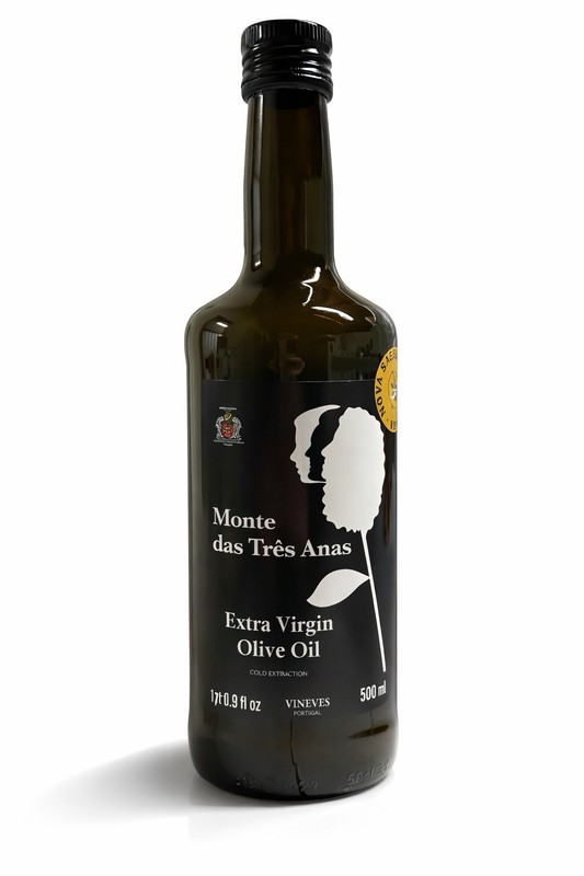 Monte das Três Anas Extra Virgin Olive Oil 500ml – Product of Portugal – Premium