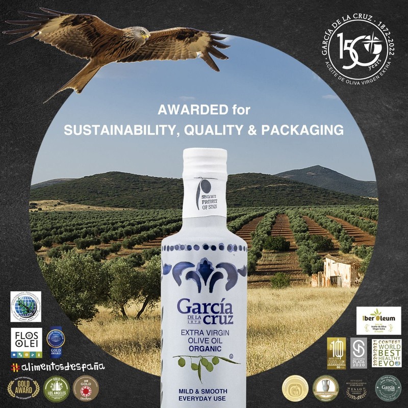 Organic Extra Virgin Olive Oil by Garcia de la Cruz, Mild Smooth Flavor, Spanish gallery