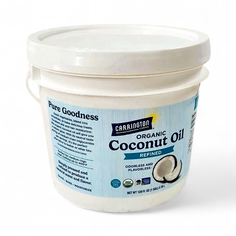 Carrington Farms Refined Organic Coconut Oil, 128 fl oz