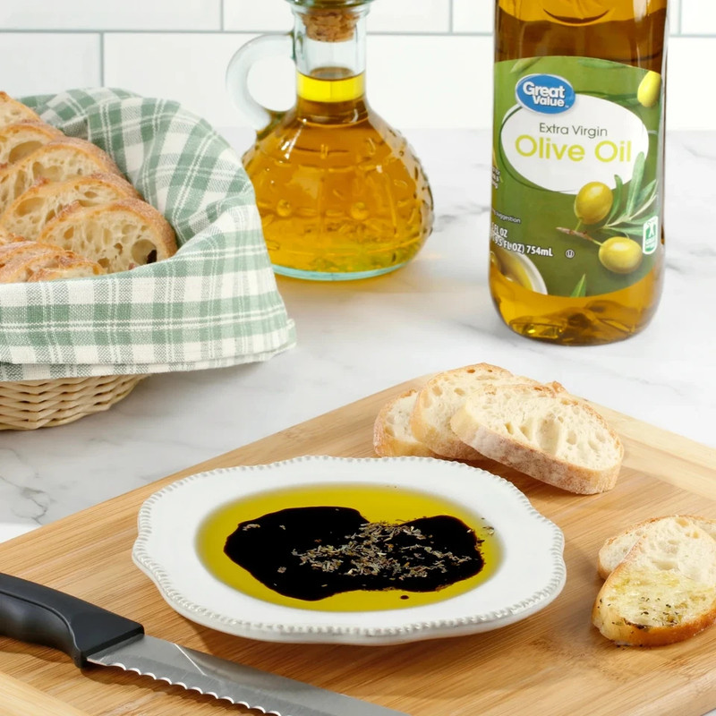Great Value: 100% Extra Virgin Olive Oil, 25.5 fl oz FREE & FAST SHIPPING gallery