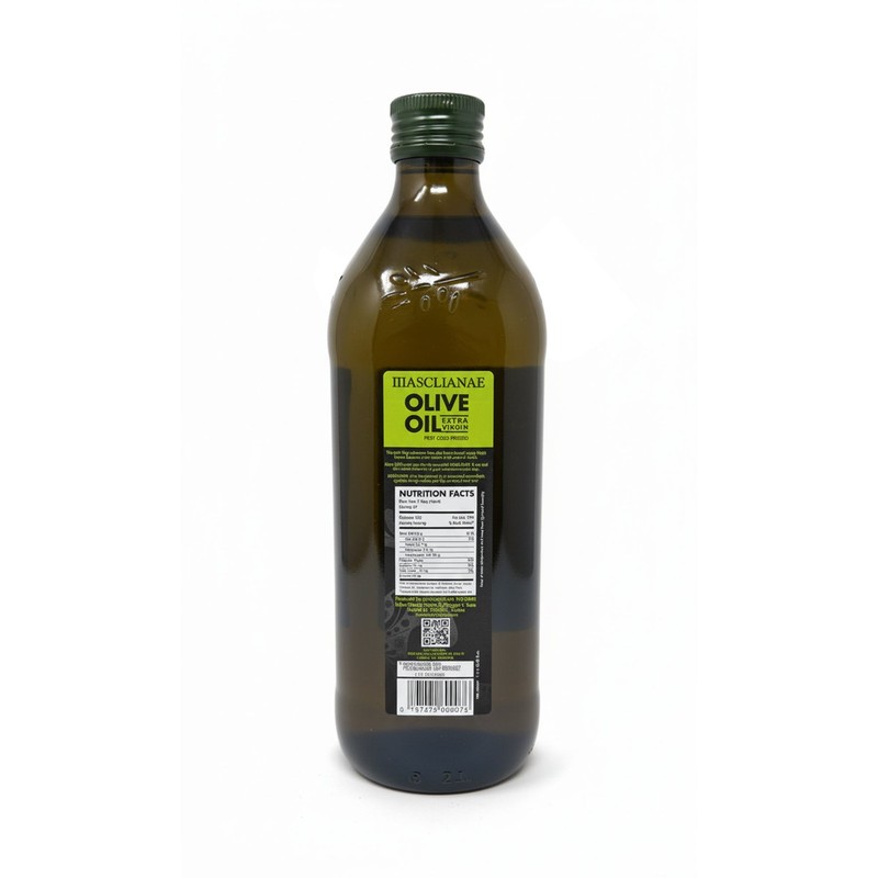 Masclianae Extra Virgin Olive Oil, Tunisian, First Cold Pressed, 1 Liter