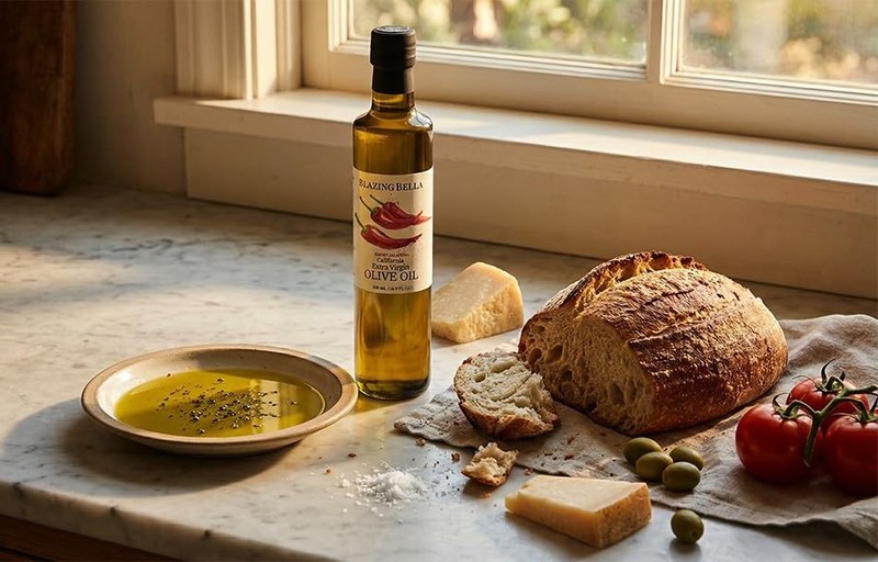 Blazing Bella Smoky Jalapeño Infused Extra Virgin Olive Oil, Mild Heat, Cold ... gallery