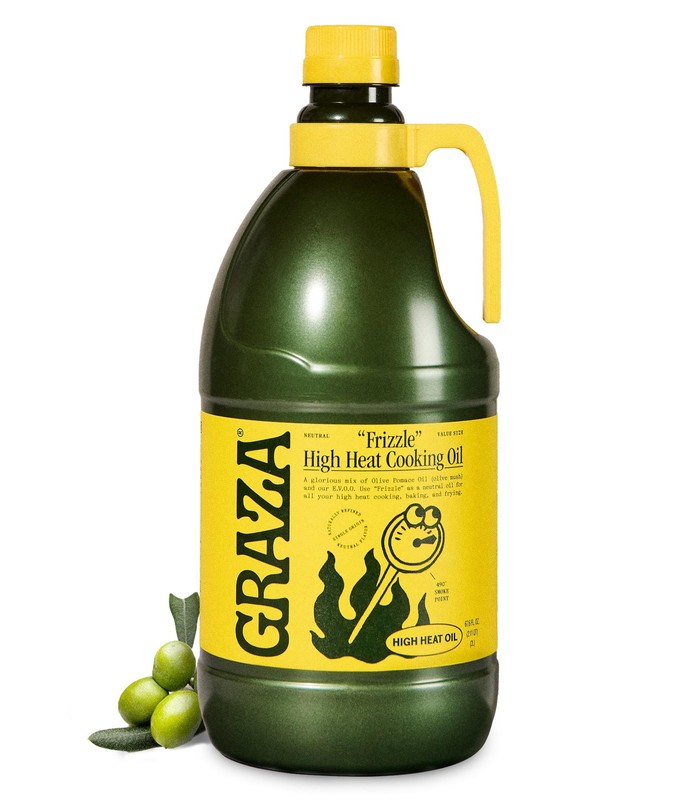 Graza Frizzle High Heat Cooking Oil Cooking Oil with a High Smoke Point & Ne…