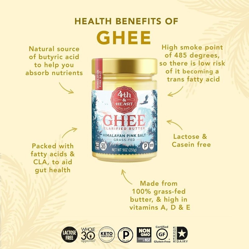 Garlic Infused Grass Fed Ghee Lactose Free Spreadable Cooking Butter 9 Oz USA gallery