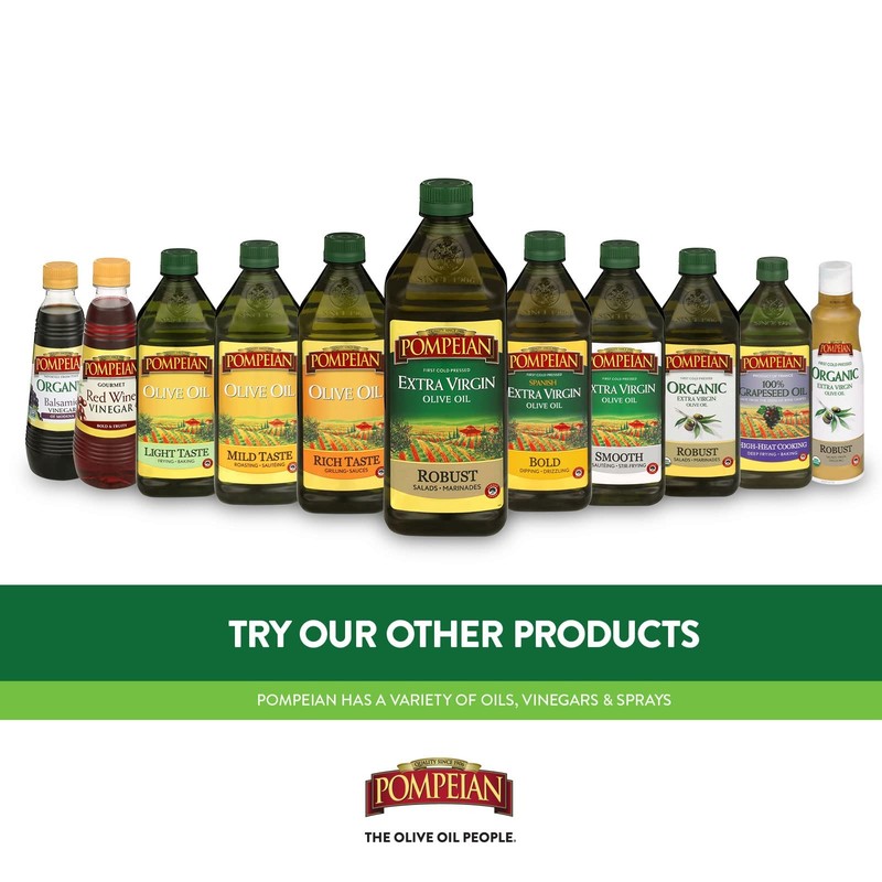 Pompeian Robust Extra Virgin Olive Oil, Contains Polyphenols, First Cold Pressed gallery