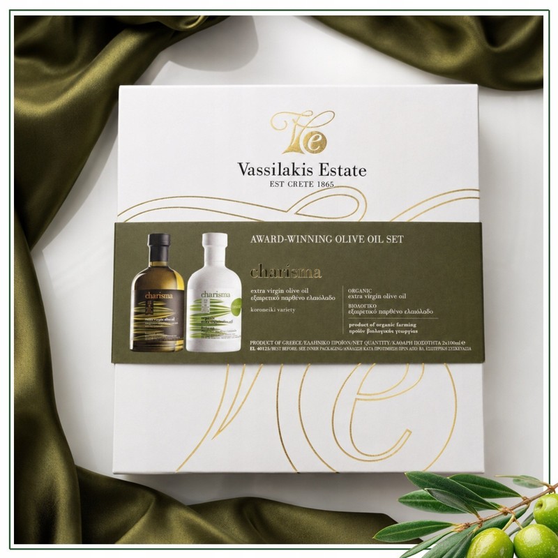 Vassilakis Estate Charisma Olive Oil Set 2x100ml Extra Virgin Olive Oil &... gallery