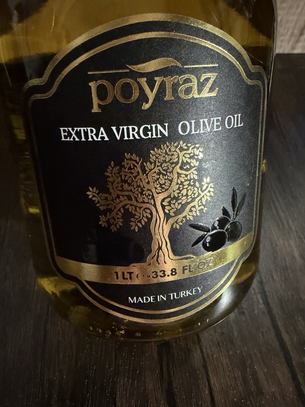 Poyraz Extra Virgin Olive Oil 1L 33.8 fl oz Made in Turkey Exp 03/2028 gallery