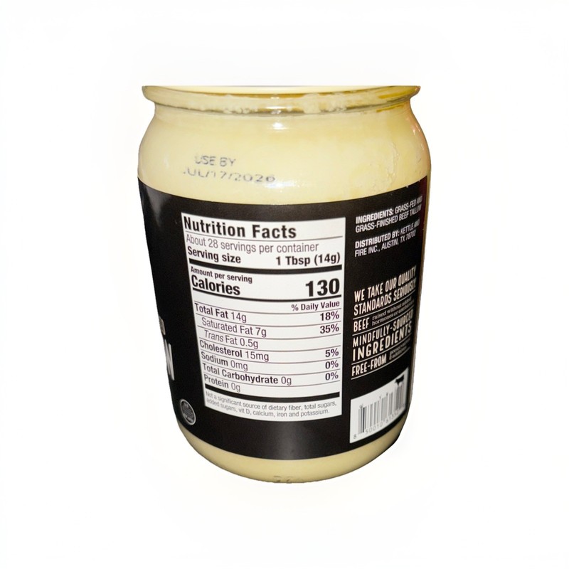 Kettle and Fire Grass-Fed/Grass-Finished 14OZ Premium Beef Tallow gallery