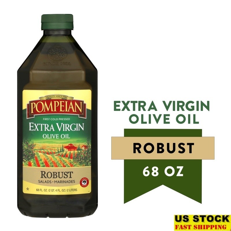 Robust Extra Virgin Olive Oil First Cold Pressed Non-GMO Kosher Gluten Free 68oz