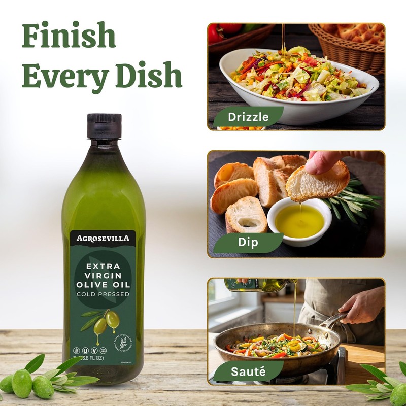 1L Spanish Cold Press Extra Virgin Olive Oil in PET Bottle | Rich in Polyphen... gallery