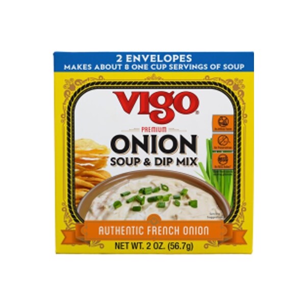 Vigo Authentic French Onion Soup & Dip Mix – 2 oz (2 Envelopes per Box)