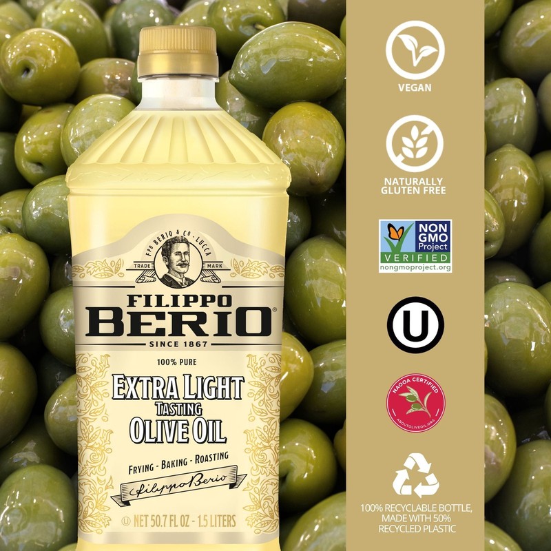 (3 pack) Filippo Berio Extra Light Olive Oil 50.7 fl oz gallery
