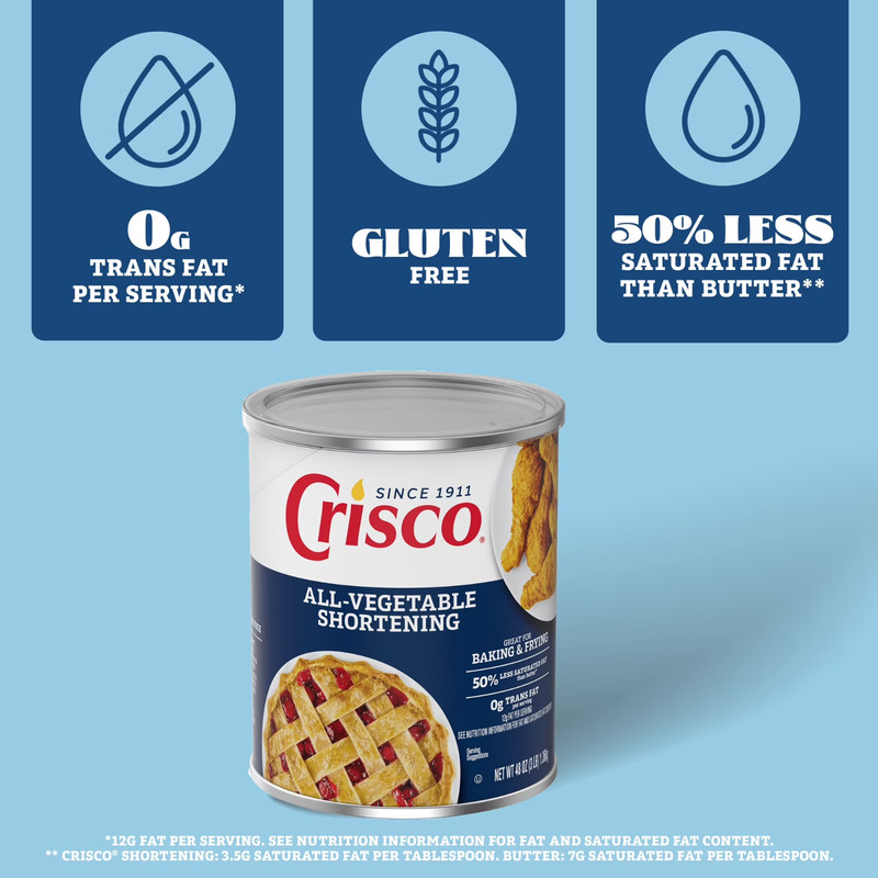 Crisco All-Vegetable Shortening, 48 oz gallery