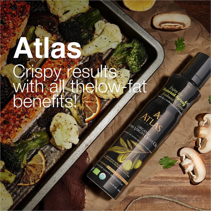 Olive Oil Spray by Atlas, Dual Function Olive Oil Cooking Spray and Stream, 5.4 gallery