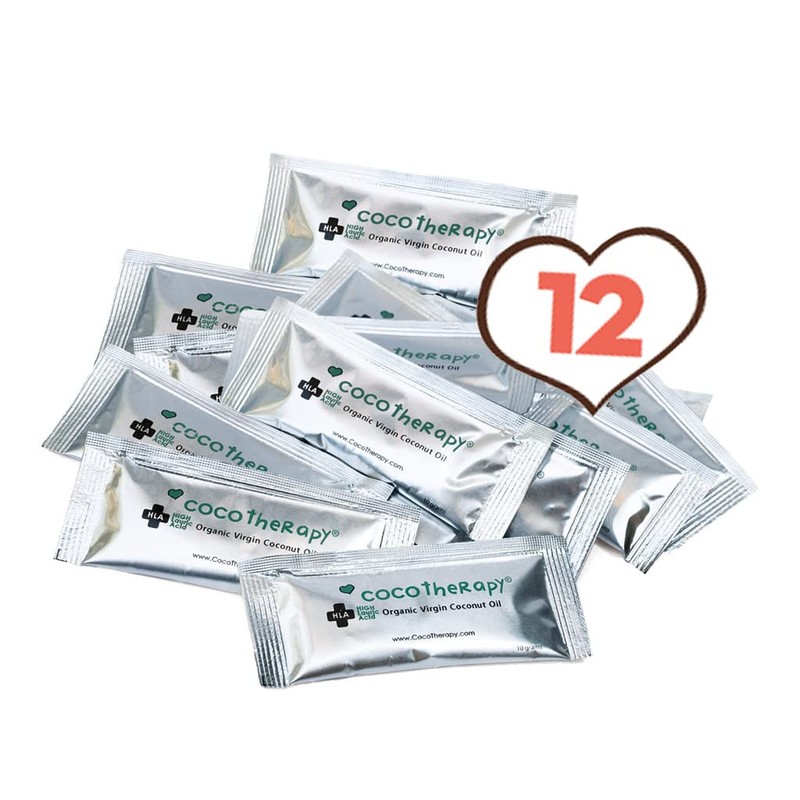 CocoTherapy Organic Virgin Coconut Oil Portable Packets 12 x 10ml for Pets gallery