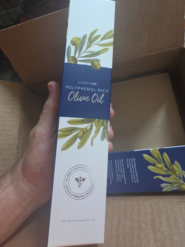 Gundry MD Polyphenol Rich olive oil 8.45 fl oz Extra Virgin Cold Pressed
