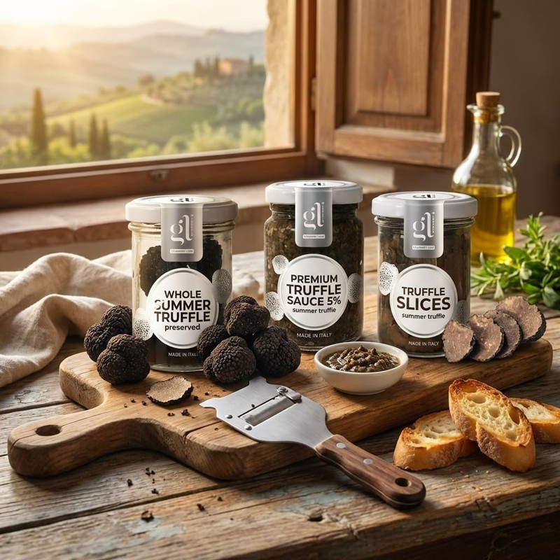 Whole Black Summer Truffle, 35 gm (1.2 oz) Preserved Truffles, Premium Selected gallery