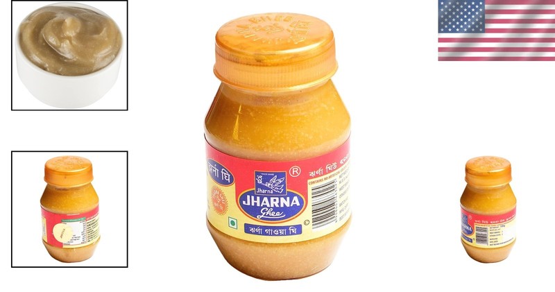 Jharna Pure Ghee 100g - Authentic Indian Grass-Fed Clarified Butter for Cooking gallery