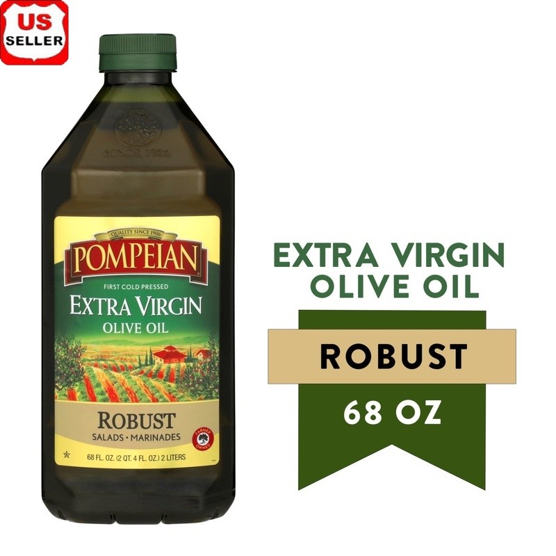 Robust Extra Virgin Olive Oil Cold Pressed Gluten Free Kosher 68 Fl Oz New