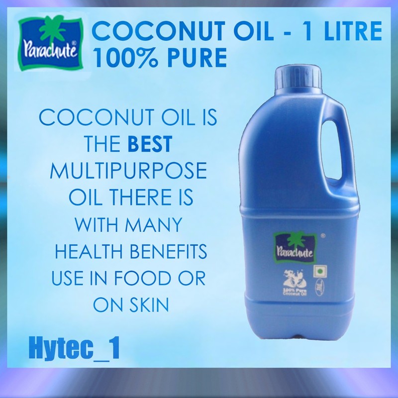 PARACHUTE -100% PURE COCONUT OIL - 3 LITRES EDIBLE GRADE EXPORT QUALITY,BULK BUY gallery