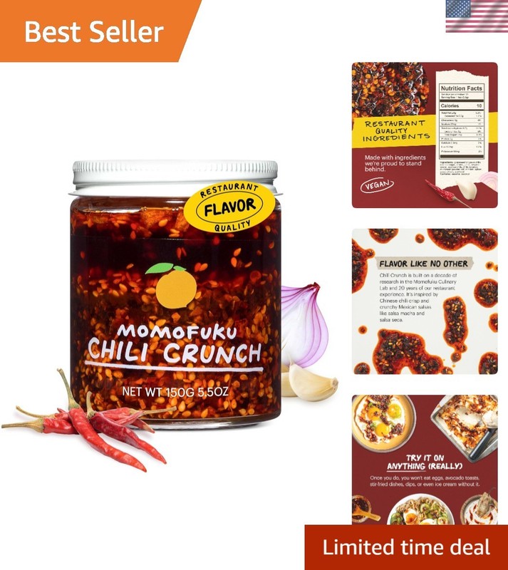 Experience David Chang’s 5.5 Oz Chili Crunch – Bold Flavor with Shallots