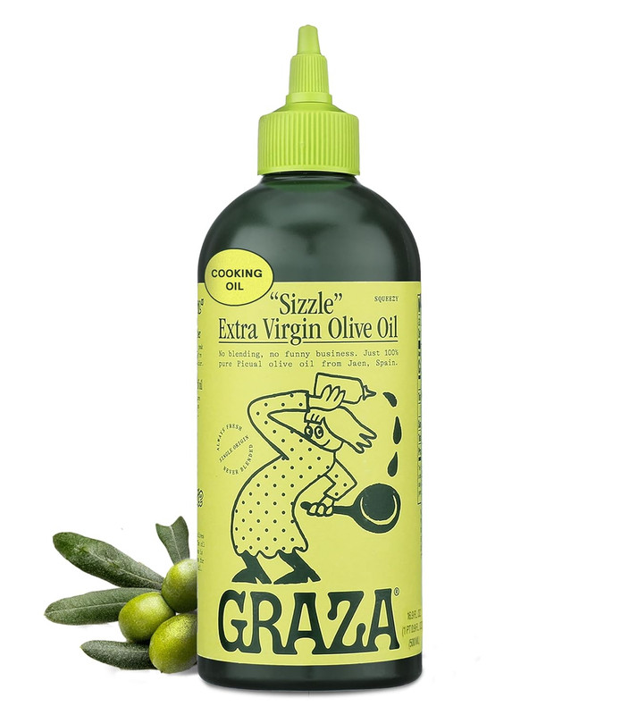 Graza Sizzle Extra Virgin Olive Oil, Cooking Oil – High Polyphenol Peak Harvest