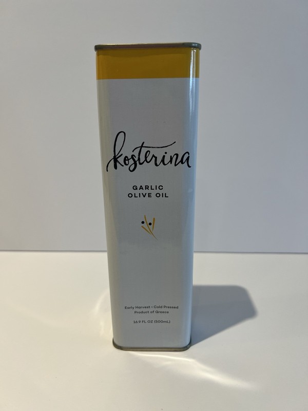 💛 Kosterina 🧄 100 % Garlic Olive Oil – 16.9 fl oz *can Dented