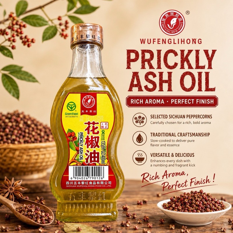 Wufenglihong Authentic PRICKLY ASH OIL 400ml/13.5 fl oz