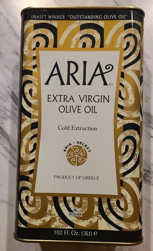 (Empty Can Only) Aria Greek Harvest Extra Virgin Olive Oil from West Crete 3 Ltr