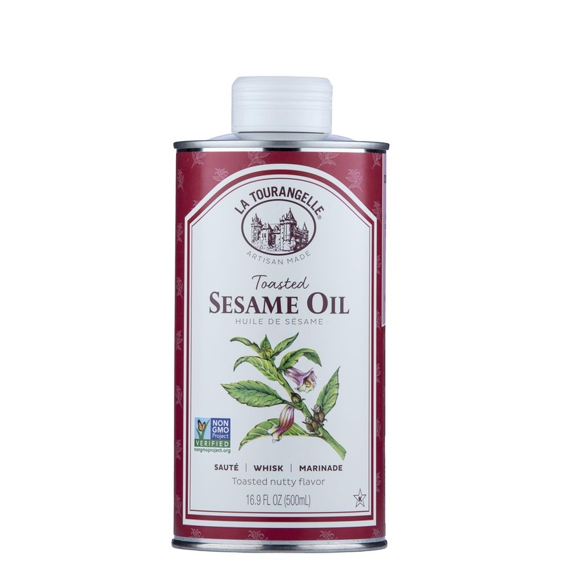 La Tourangelle, Toasted Sesame Oil, Great for Cooking, Add to 16.9 Fl Oz, Red