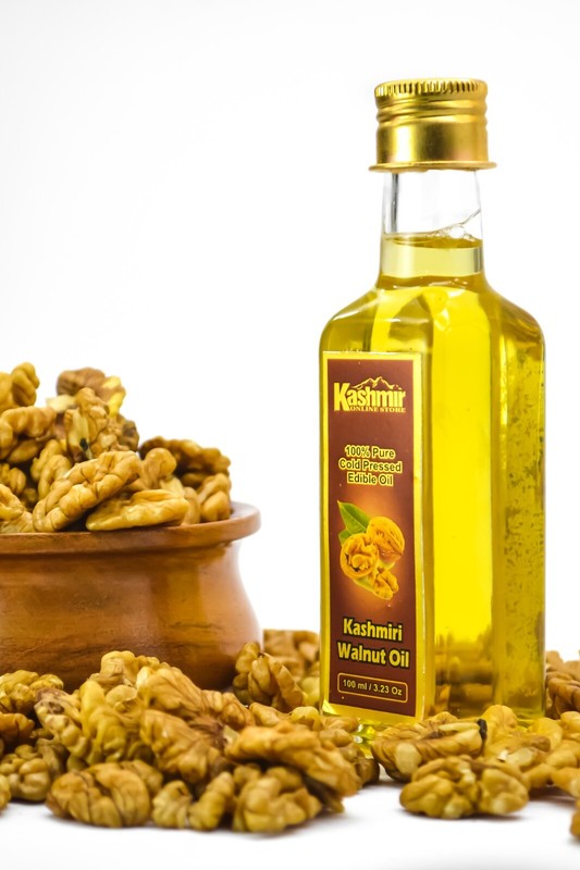 100% Natural Sweet Edible Cold Pressed Walnut Oil 100ml by Kashmir Online Store. gallery