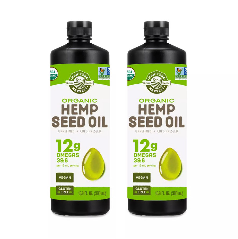 Manitoba Harvest Organic Hemp Oil 16.9 fl oz (Pack of 2)