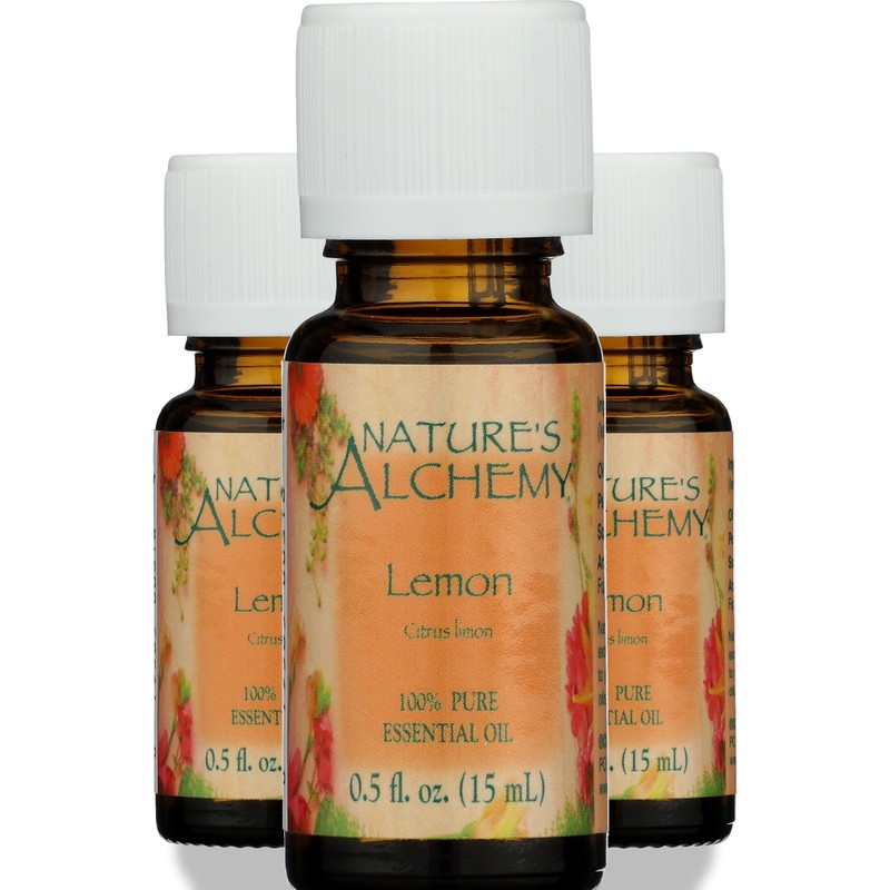 Nature'S Alchemy Lemon Essential Oil 0.5 Fl Oz 15 Ml 3 Pack