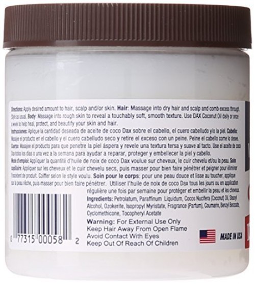 Dax Coconut Oil 7.5 Ounce - Enriched with Vitamin E for Youthful Skin & Hair gallery