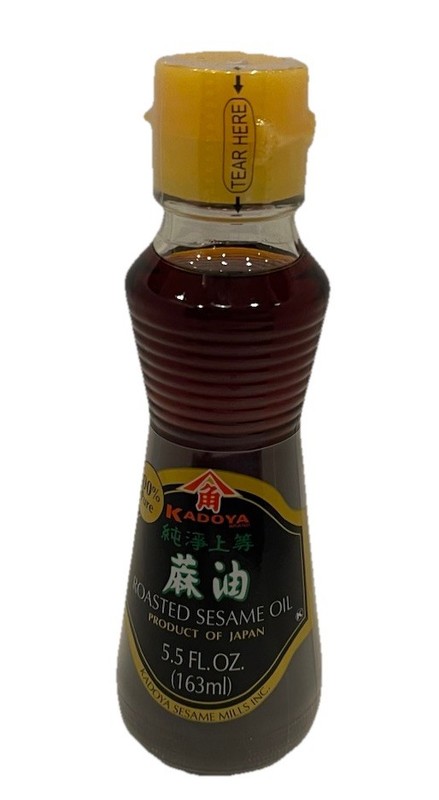 Kadoya Roasted Sesame Oil 5.5 FL Oz – Ideal for Cooking & Seasoning